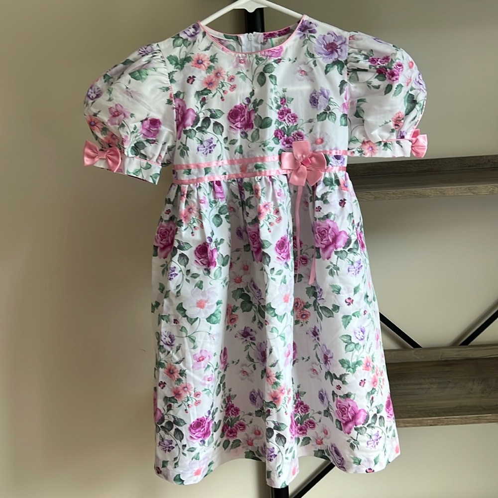 Floral Vintage Girls Dress